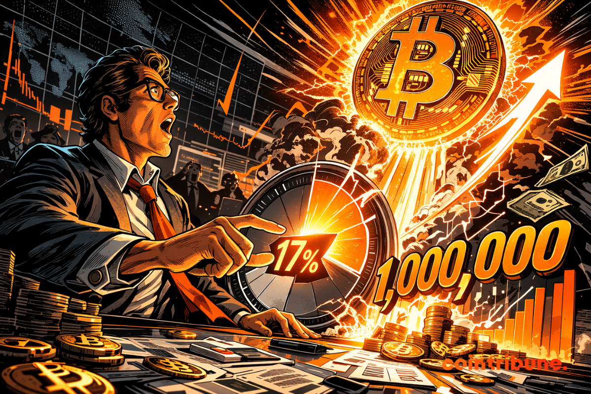 比特币市值达百万美元的现实路径：17%份额或成关键
