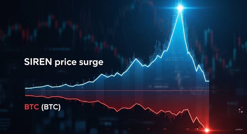 SIREN代币单日暴涨超100% 比特币价格走势承压