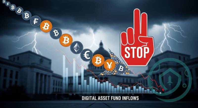 美联储鹰派暂停致加密基金流入放缓至2.3亿美元