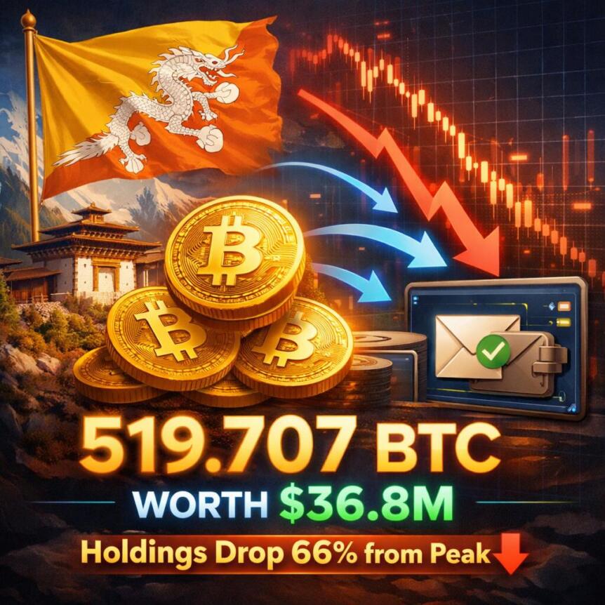 不丹比特币国库持续减持引发市场关注