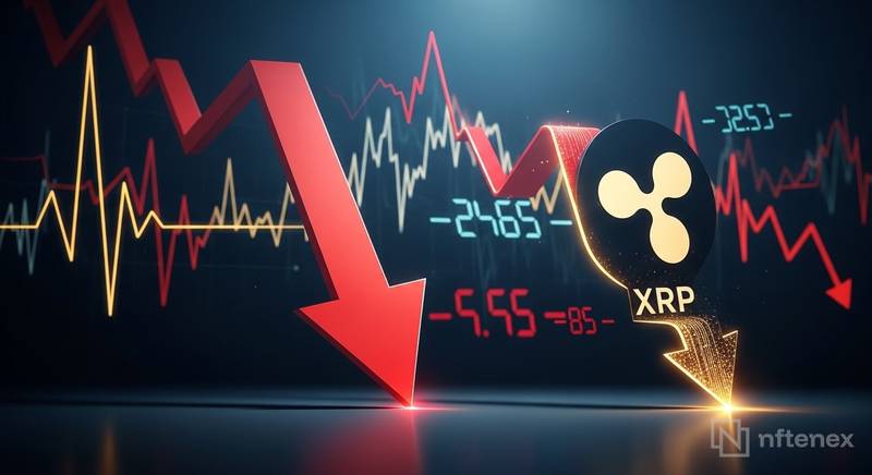XRP价格逼近1.35美元 杠杆清算引发抛压加剧