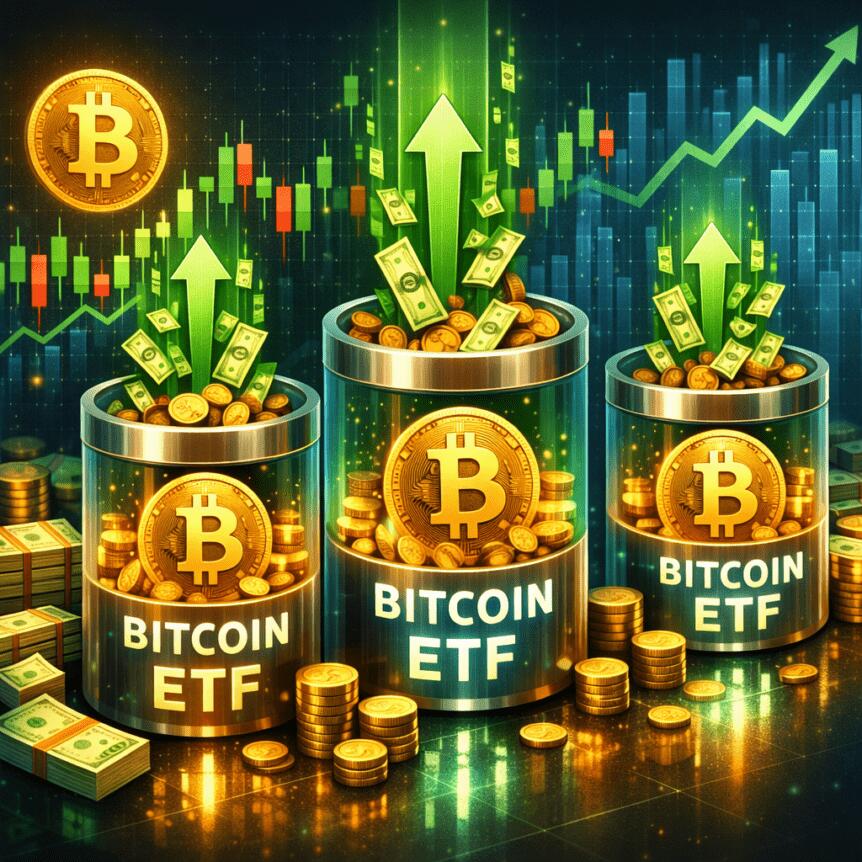 比特币ETF连续九日吸金 机构长期配置意愿增强