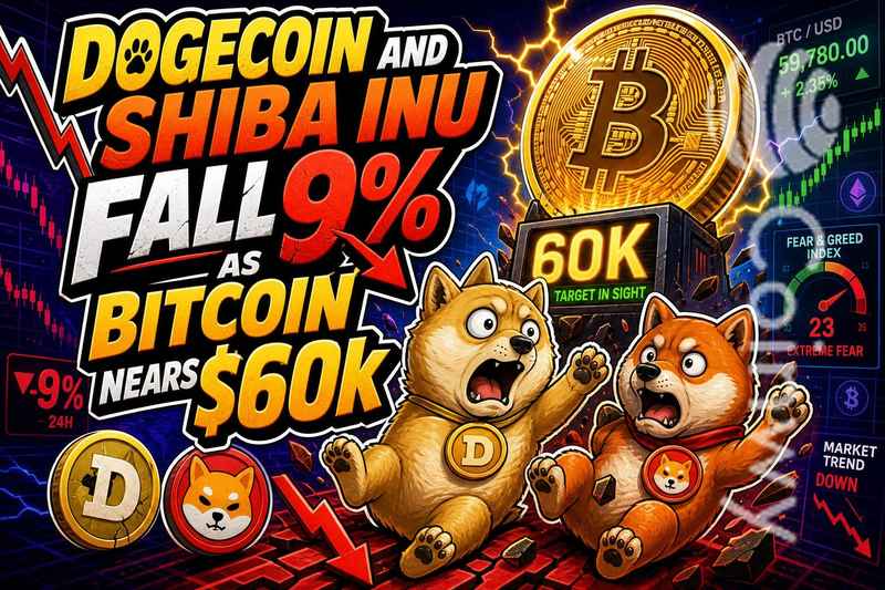 比特币跌破六万美元，模因币遭遇重挫