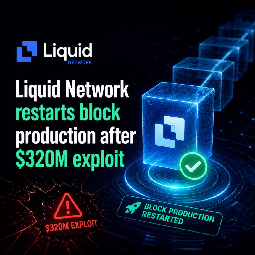 Liquid Network在遭受3.2亿美元攻击后重启区块生产