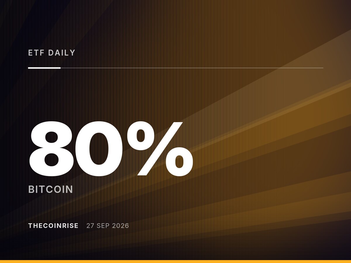 比特币ETF每日流入骤降80%，但周总流入量创10月以来最大