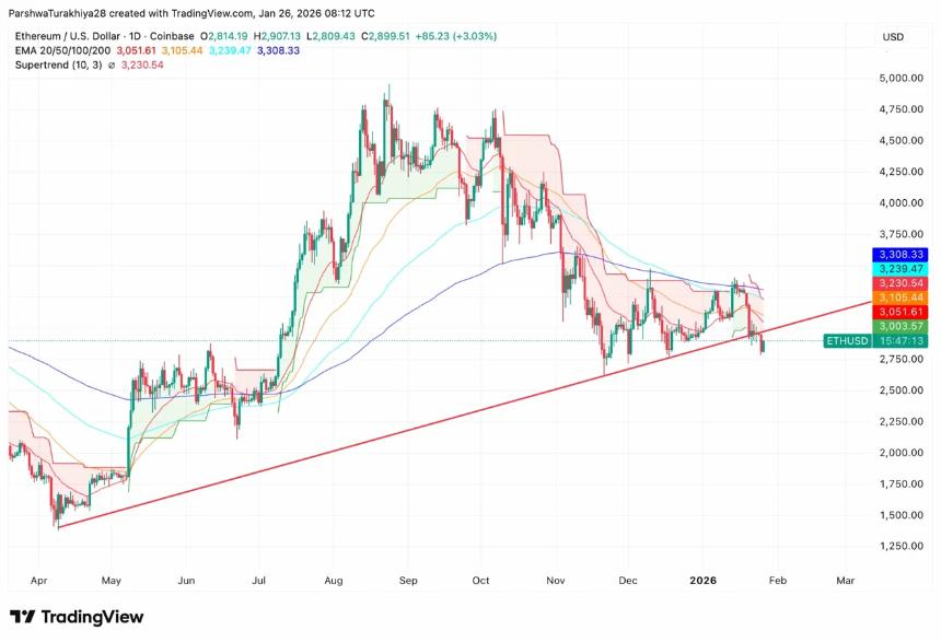 以太坊价格预测：价格从长期支撑位反弹，网络活动激增