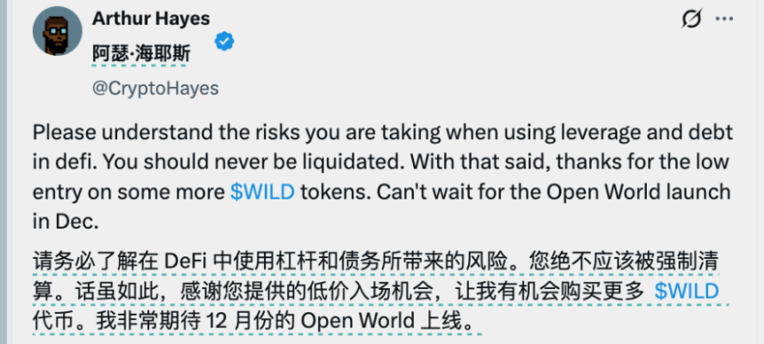 复盘Arthur Hayes的2025：喊单背后的操盘逻辑