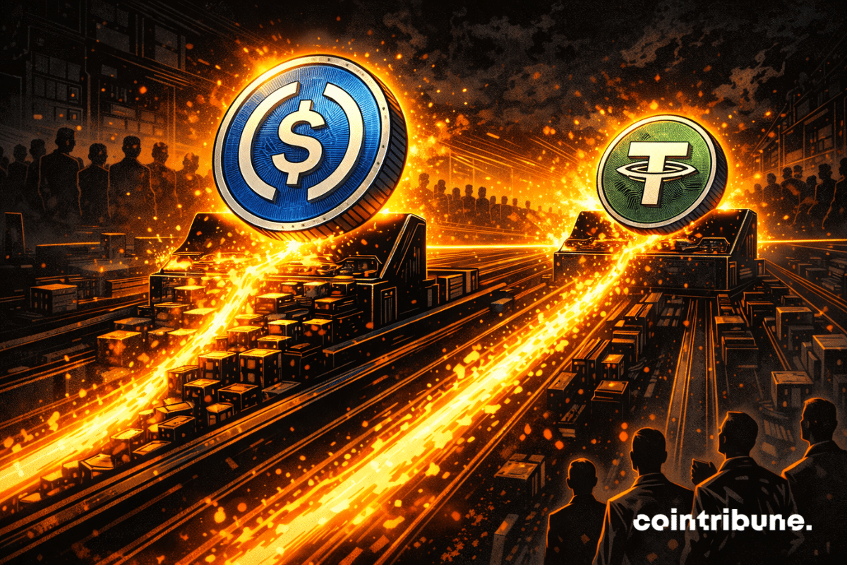 USDC交易量超越USDT引发市场格局新变局