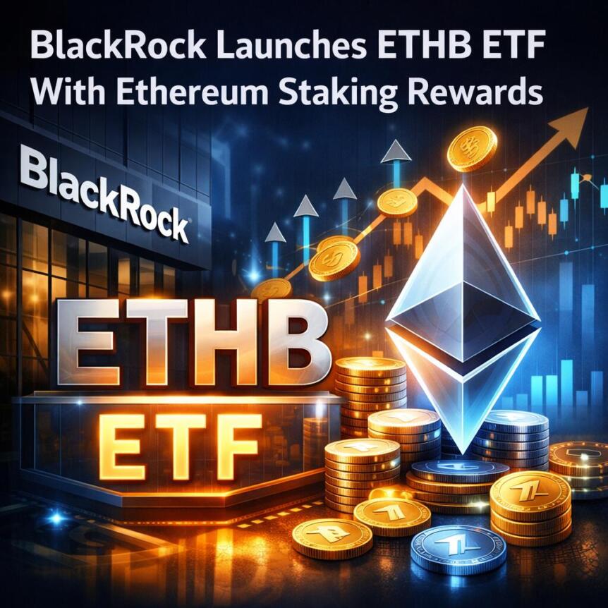 贝莱德推出带质押收益的以太坊ETF，机构参与度提升