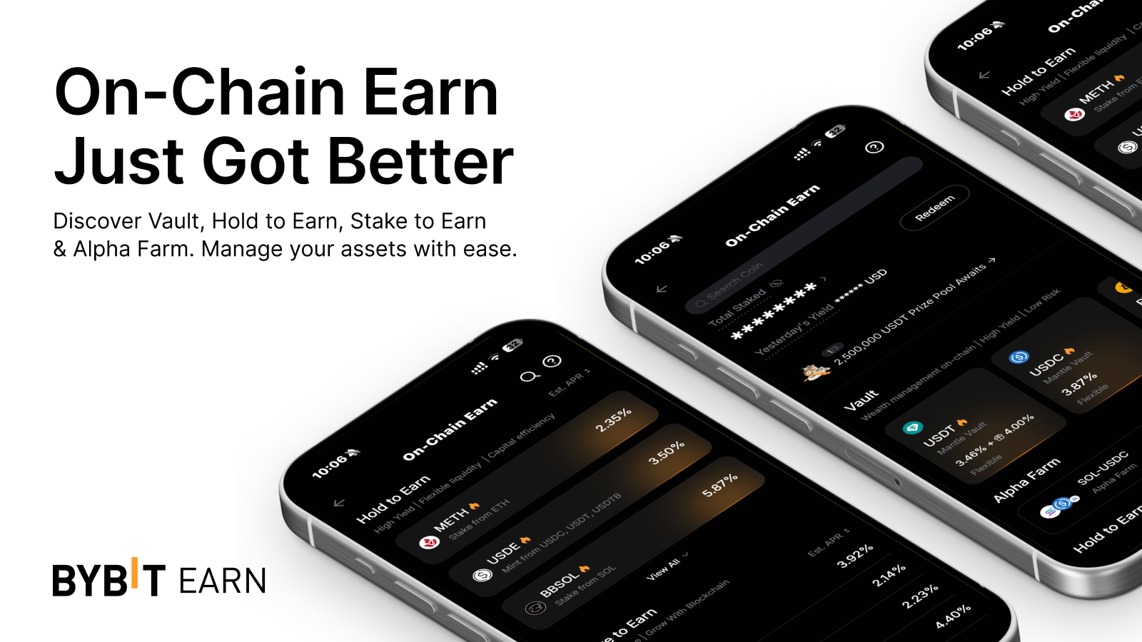 Bybit升级链上收益体验 优化DeFi收益管理流程