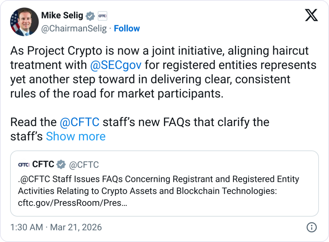CFTC详解加密货币抵押品试点规则