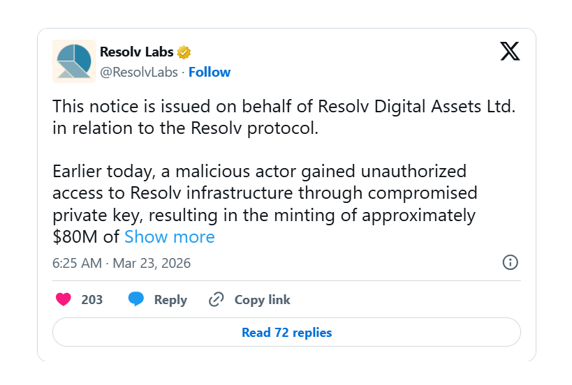 USR稳定币因协议设计缺陷遭攻击 价格暴跌超七成