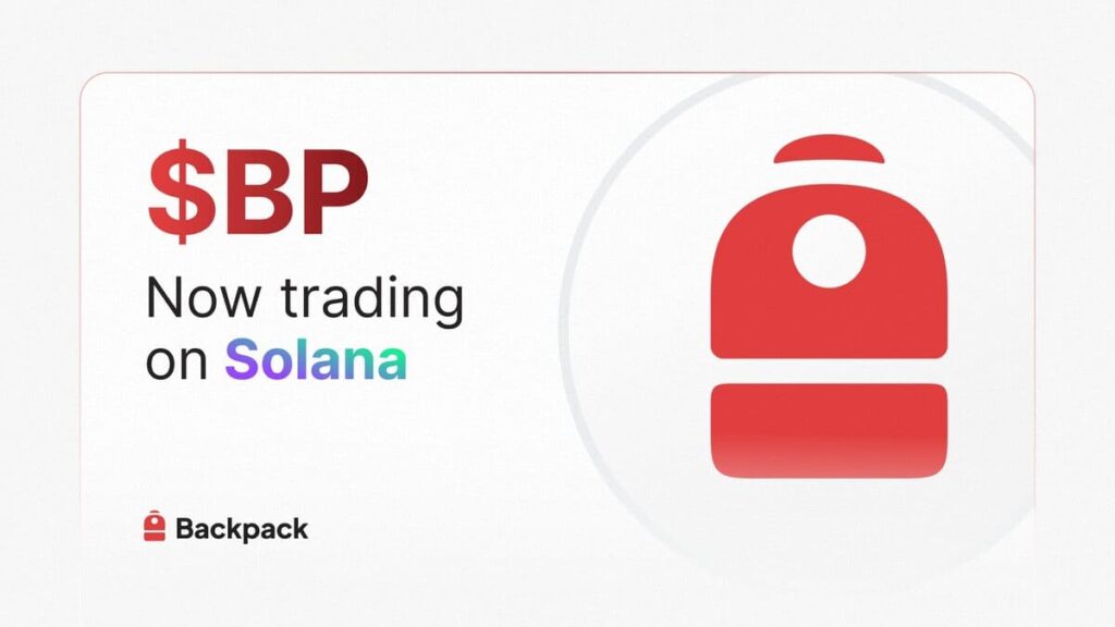 Backpack首度通过Sunrise在Solana发行原生代币$BP