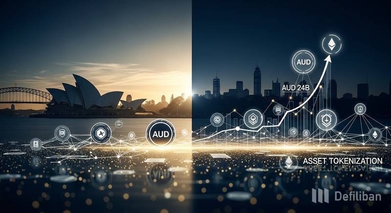 澳大利亚代币化经济价值预估达240亿澳元