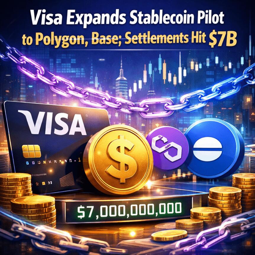 Visa扩展稳定币结算试点至Polygon等新链