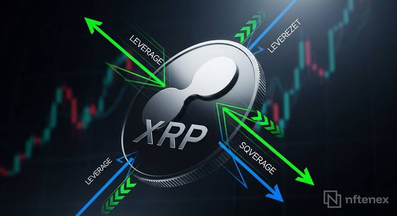 XRP杠杆比率变化揭示市场新基准与潜在轧空条件
