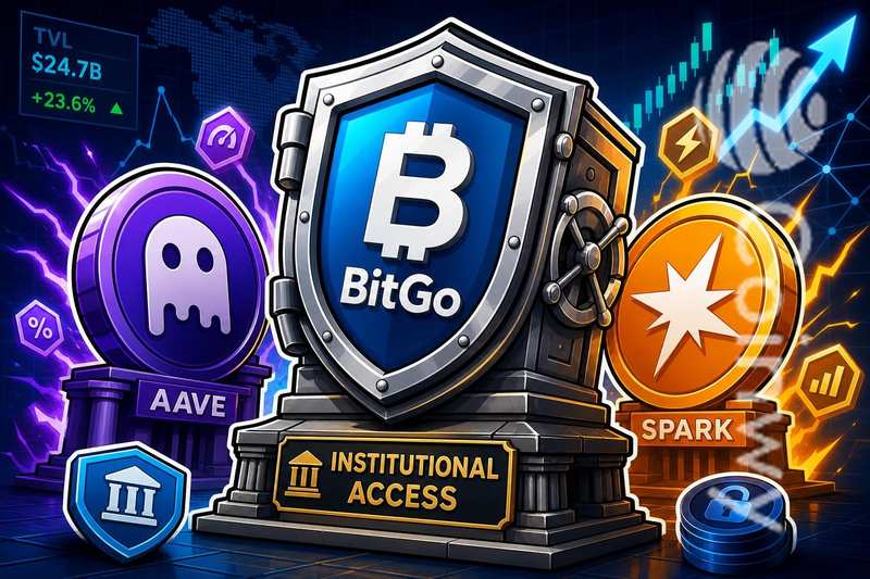 BitGo 推出机构级 DeFi 借贷接入 新增 Aave 与 Spark 支持