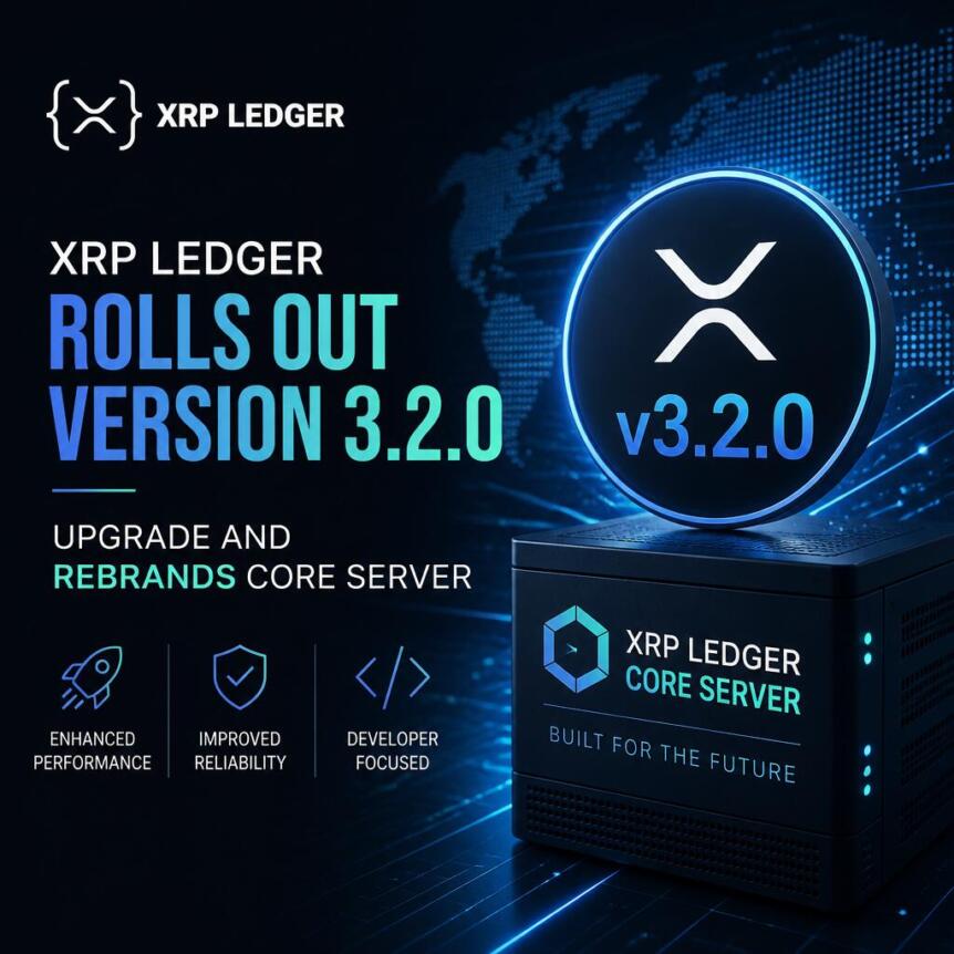 XRP Ledger 3.2.0 版本发布，核心软件更名并优化性能