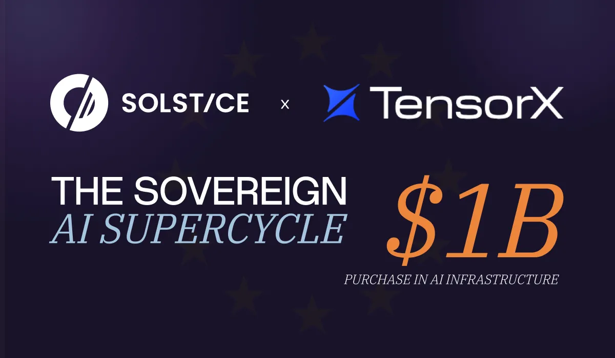 Solstice推生息资产aiUSX 助力企业参与AI基础设施融资
