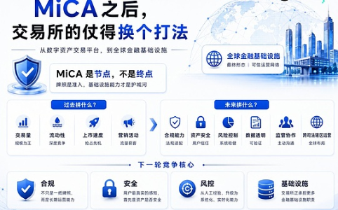 MiCA牌照之争背后：加密交易所正转型为全球金融基础设施