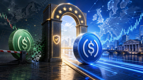 MiCA落地后欧洲稳定币格局重塑：USDC加速崛起