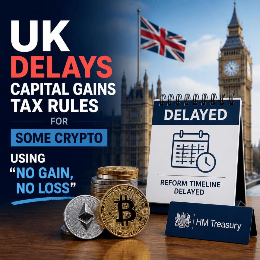英国加密借贷税务新规将递延资本利得税时点