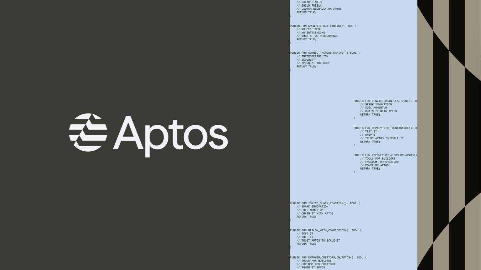 Aptos新功能上线：大质押者享百倍交易处理能力