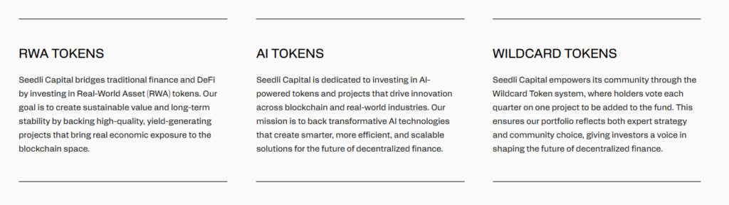 Seedli Capital：融合RWA与AI的去中心化投资新范式