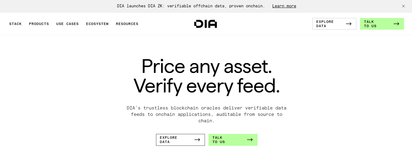 DIA Token如何构建可验证的去中心化预言机网络