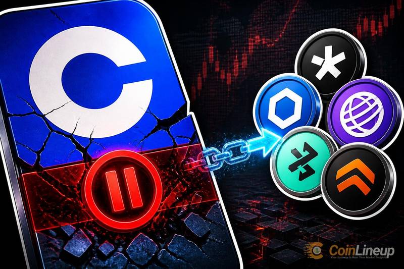 Coinbase暂停五种代币交易但仍开放提现功能