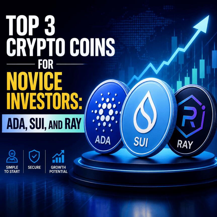 新手投资者必看的三大加密货币：ADA、SUI 和 RAY